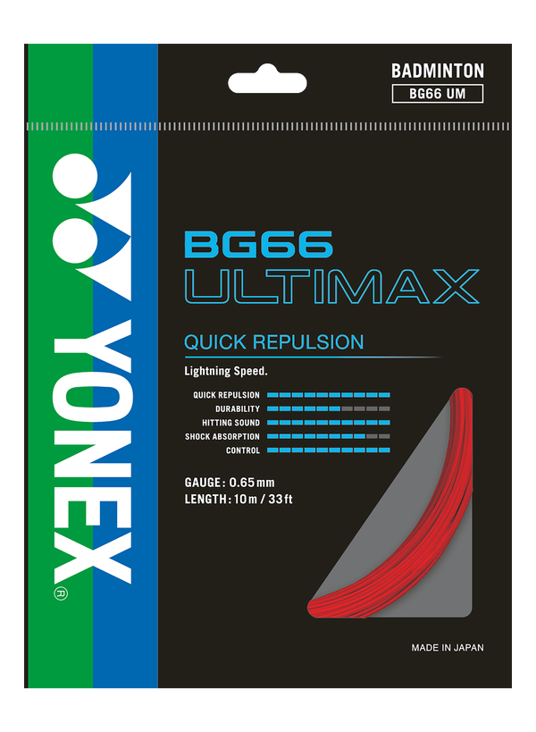 Yonex BG66 Ultimax Badminton String set for sale at GSM Sports