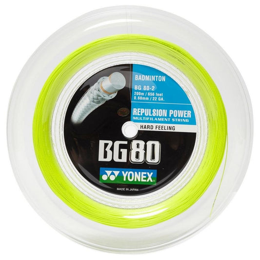 Yonex BG80 Badminton String 200 metre Reel for sale at GSM Sports