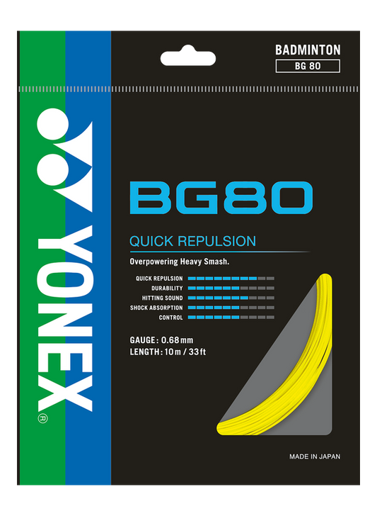 Yonex BG80 Badminton String for sale at GSM Sports