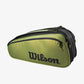 The Wilson Blade V8 Super Tour 9 Pack Racket Bag available for sale at GSM Sports.