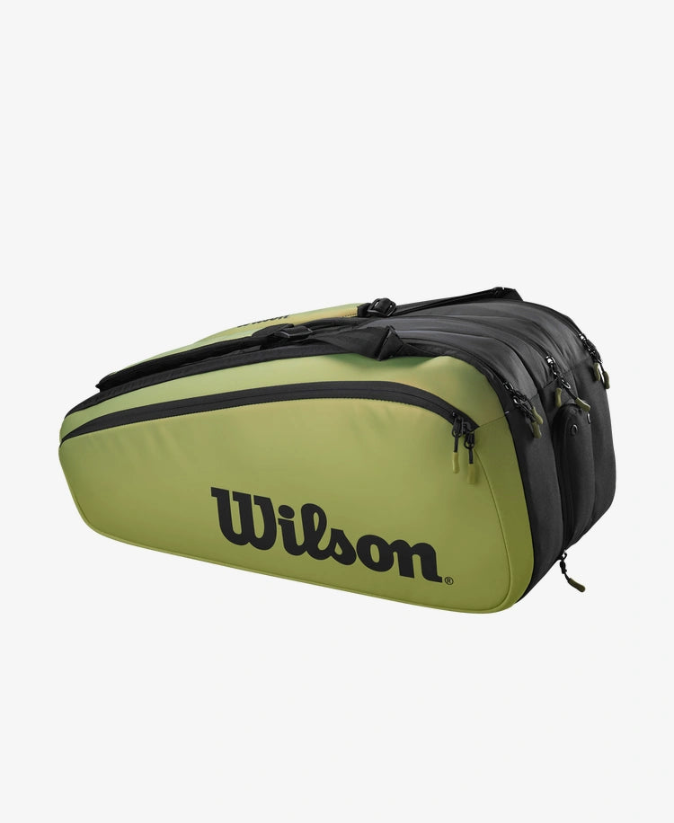 The Wilson Blade V8 Super Tour 15 Pack Racket Bag available for sale at GSM Sports.