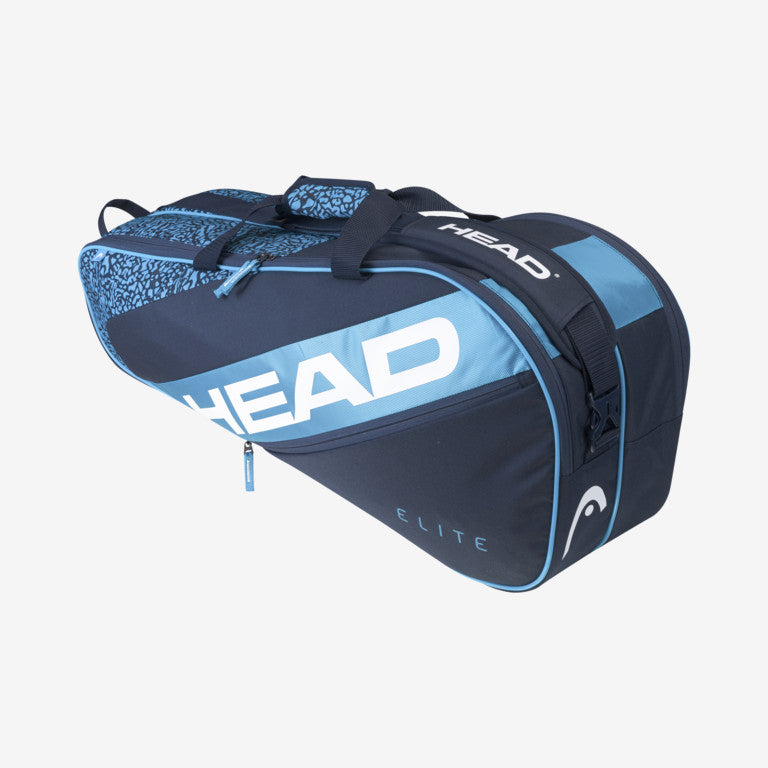 The Head Elite 6 Racket Tennis Combi Tennis Bag in blue and navy blue colour which is available for sale at GSM Sports.