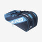 The Head Elite 9 Racket Supercombi Tennis Bag in blue and Navy Blue colour which is available for sale at GSM Sports. 