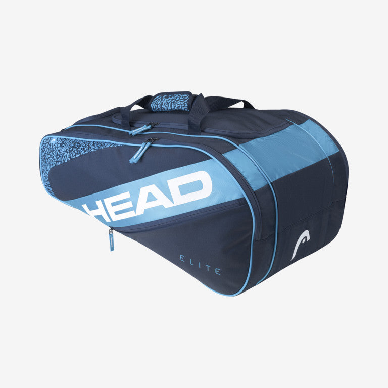 The Head Elite Allcourt Tennis Bag in blue and navy blue available for sale at GSM Sports.