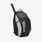 The Wilson Roger Federer Team Backpack in black available for sale at GSM Sports.      