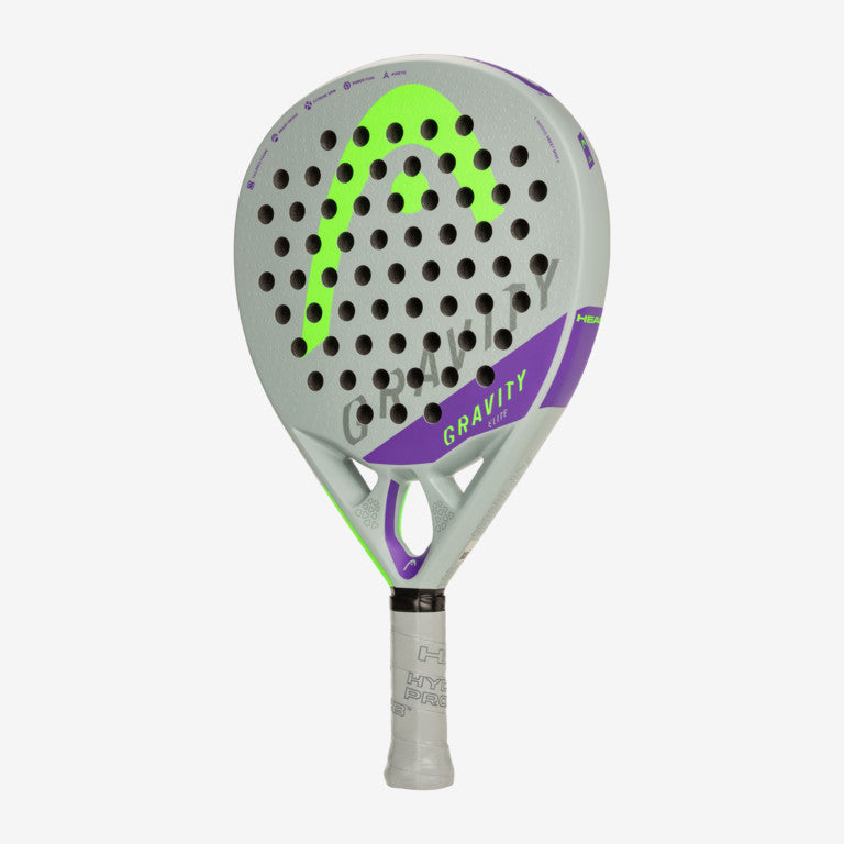 The Head Gravity Elite 2022 Padel Racket which is available for sale at GSM Sports.   