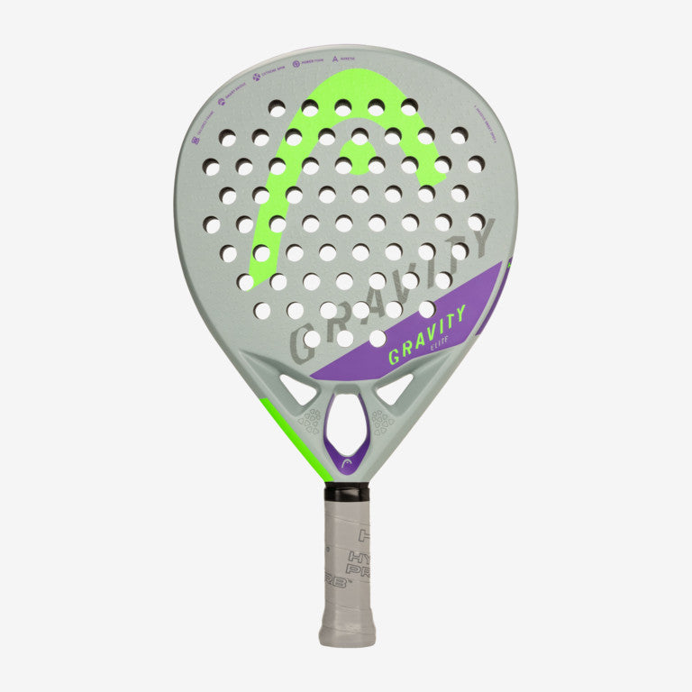 The Head Gravity Elite 2022 Padel Racket which is available for sale at GSM Sports.