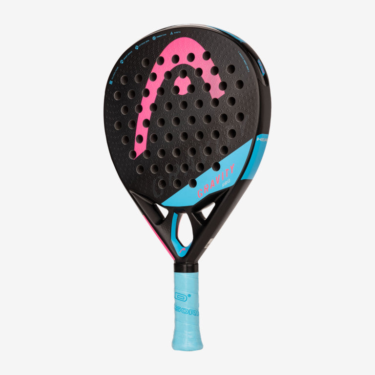 Head Gravity Pro 2022 Padel Racket which is available for sale at GSM Sports.   