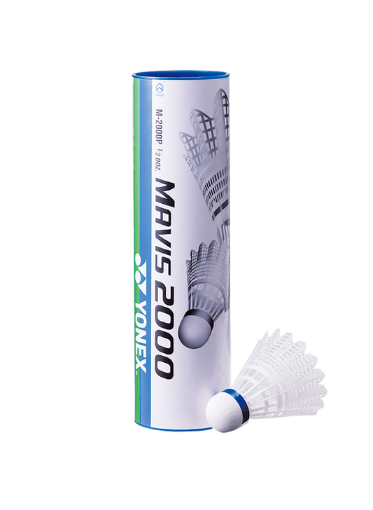 Yonex Mavis 2000 Medium paced Shuttlecock in white containing a pack of Shuttlecocks for sale at GSM Sports