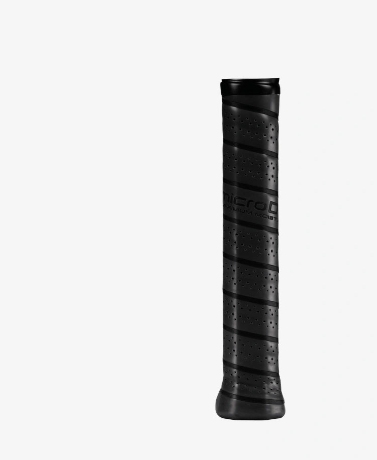 The Wilson Micro-Dry Comfort Replacement Grip in black available for sale at GSM Sports.