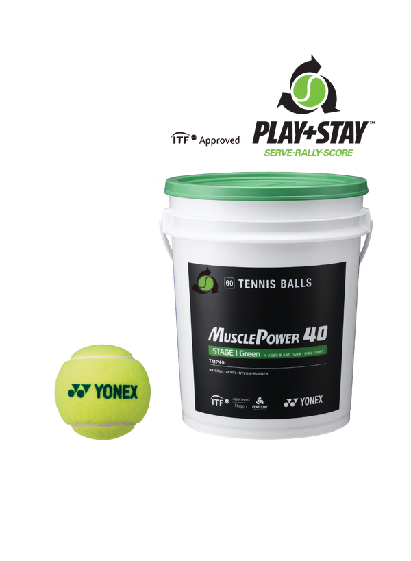 Yonex Muscle Power 40 Tennis Balls in Green for sale at GSM Sports