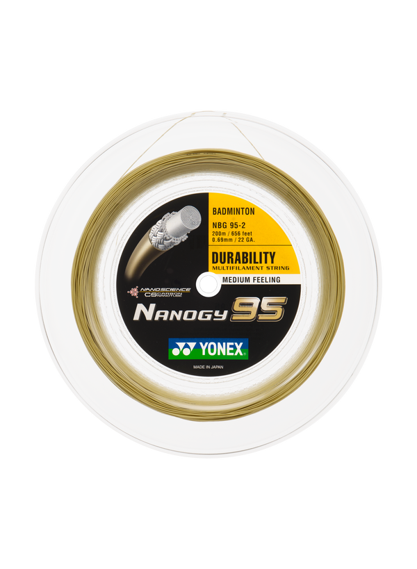 Yonex Nanogy 95 Badminton String 200 Metre Reel for sale at GSM Sports