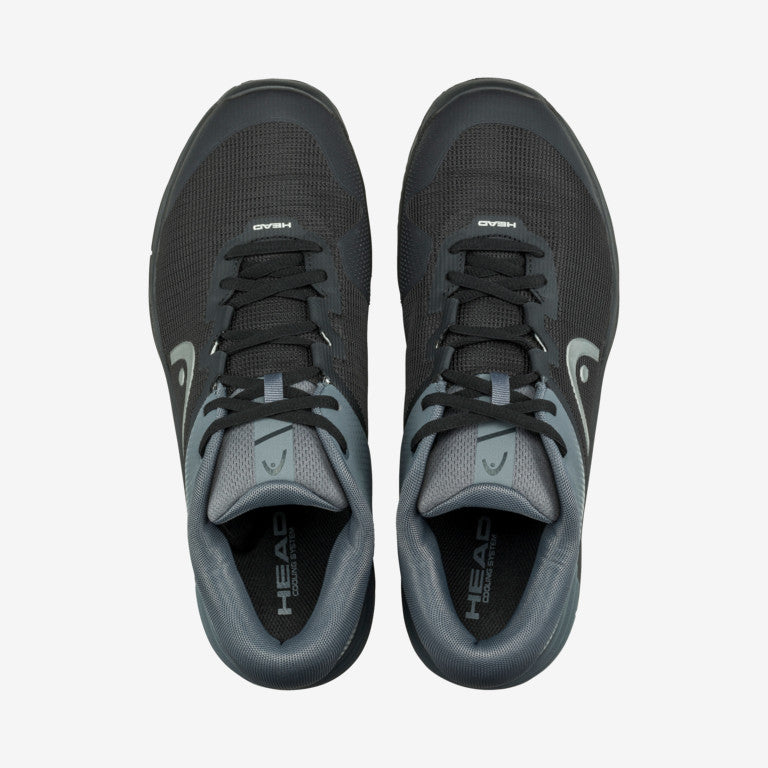 The Head Revolt Evo 2.0 Mens Tennis Shoe in black and grey available for sale at GSM Sports