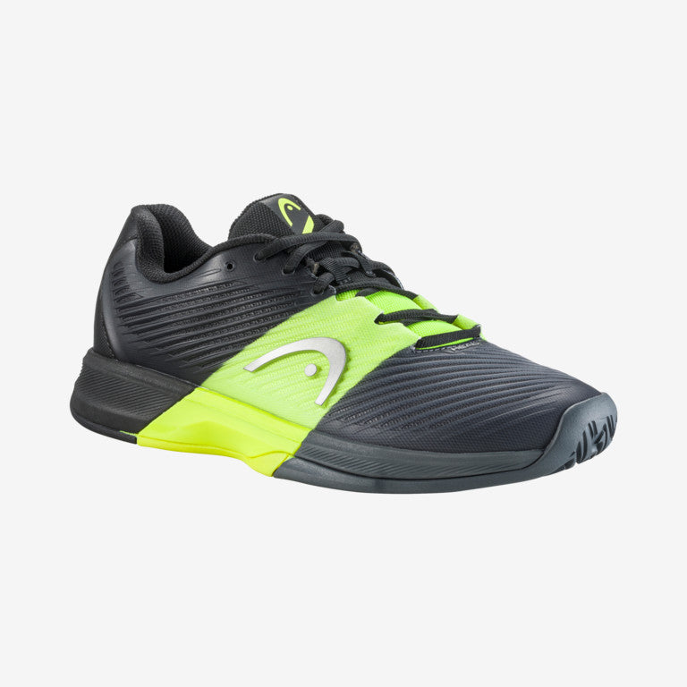 The Head Revolt Pro 4.0 Mens Tennis Shoes in black and yellow available for sale at GSM Sports 