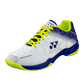 Yonex Power Cushion 50 Unisex Badminton Shoe in White Blue and Yellow for sale at GSM Sports