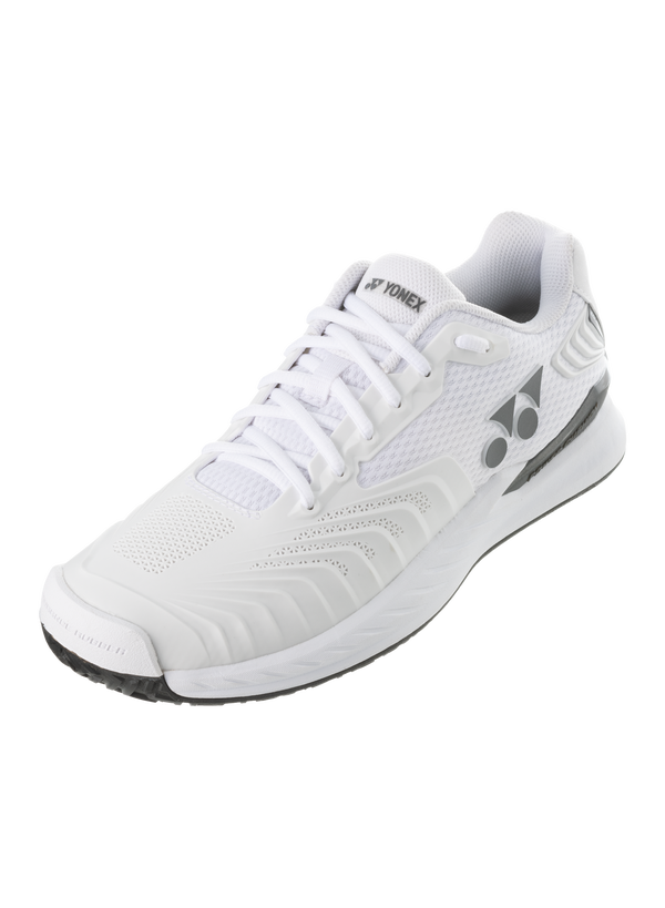 The Yonex Power Cushion Eclipsion 4 Mens Tennis Shoes in white which are available for sale at GSM Sports.     