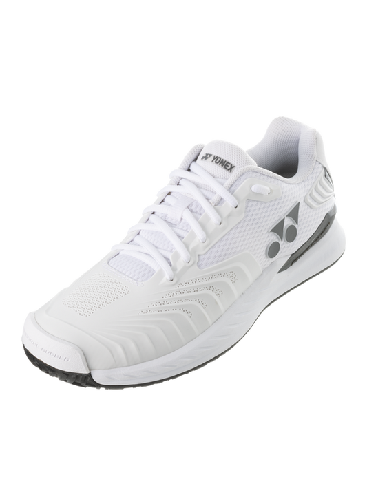 The Yonex Power Cushion Eclipsion 4 Mens Tennis Shoes in white which are available for sale at GSM Sports.     