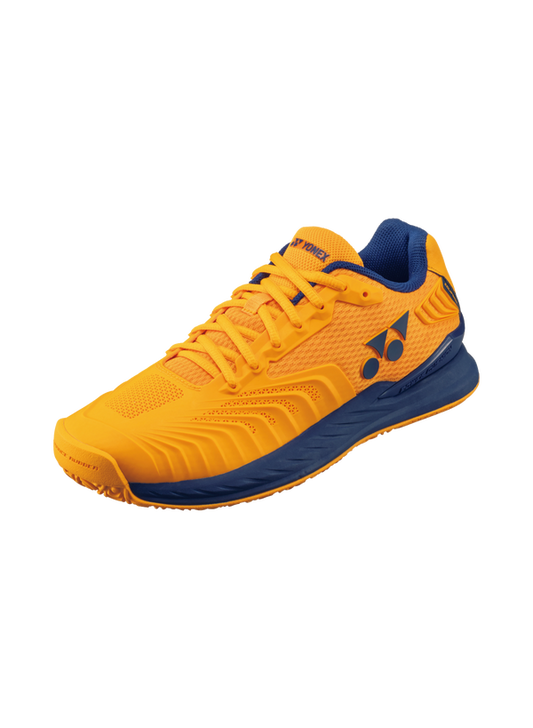 The Yonex Power Cushion Eclipsion 4 Mens Clay Tennis Shoes in mandarin orange colour which are available for sale at GSM Sports.     