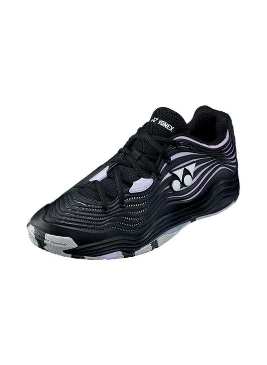 The Yonex Power Cushion FushionRev 5 Mens Tennis Shoes in black purple colour which are available for sale at GSM Sports.      