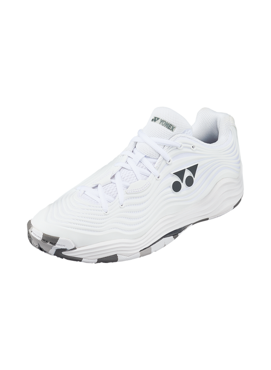 The Yonex Power Cushion FushionRev 5 Mens Tennis Shoes in white colour which are available for sale at GSM Sports.      