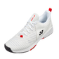 The Yonex Power Cushion Sonicage 3 Mens Tennis Shoes in white and red colour which are available for sale at GSM Sports.  