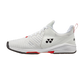 The Yonex Power Cushion Sonicage 3 Mens Tennis Shoes in white and red colour which are available for sale at GSM Sports.