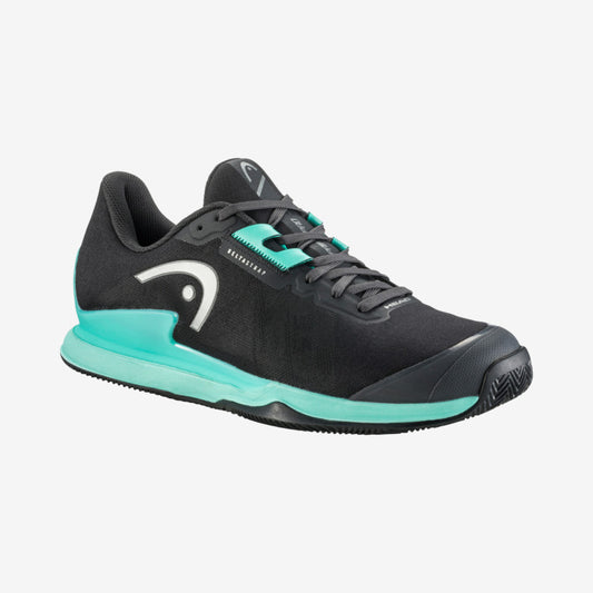 The Head Sprint Pro 3.5 Clay Tennis and padel shoes for men in black available at GSM Sports.