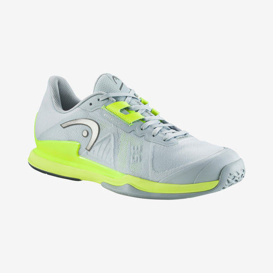 The Head Sprint Pro 3.5 Mens Tennis Shoe in Grey and Yellow which are available for sale at GSM Sports