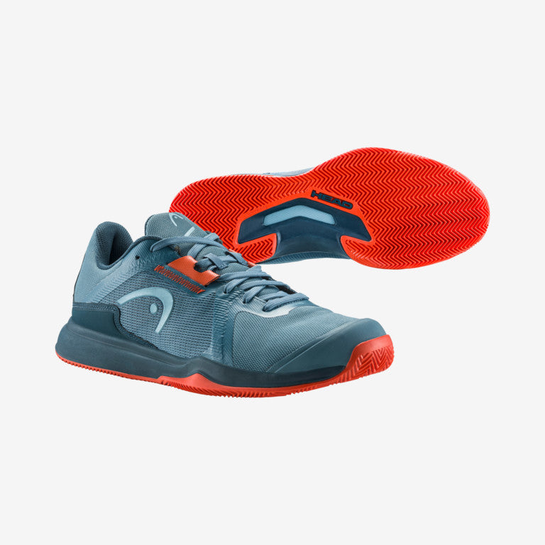 The Head Sprint Team 3.5 Mens Clay & Padel Shoe in blue and orange available for sale at GSM Sports