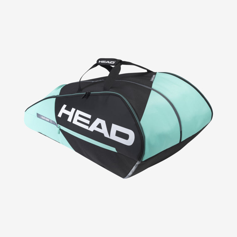 The Head Tour Team 12 Racket Monstercombi Tennis Bag in mint and black colour available for sale at GSM Sports.    