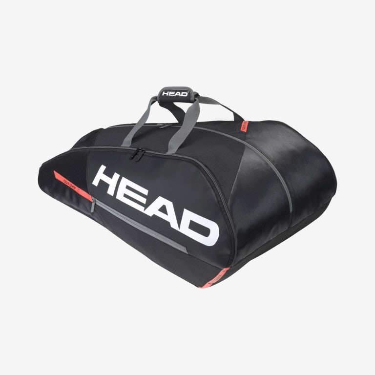 The Head Tour Team 12 Racket Monstercombi Tennis Bag in black and Red colour available for sale at GSM Sports.