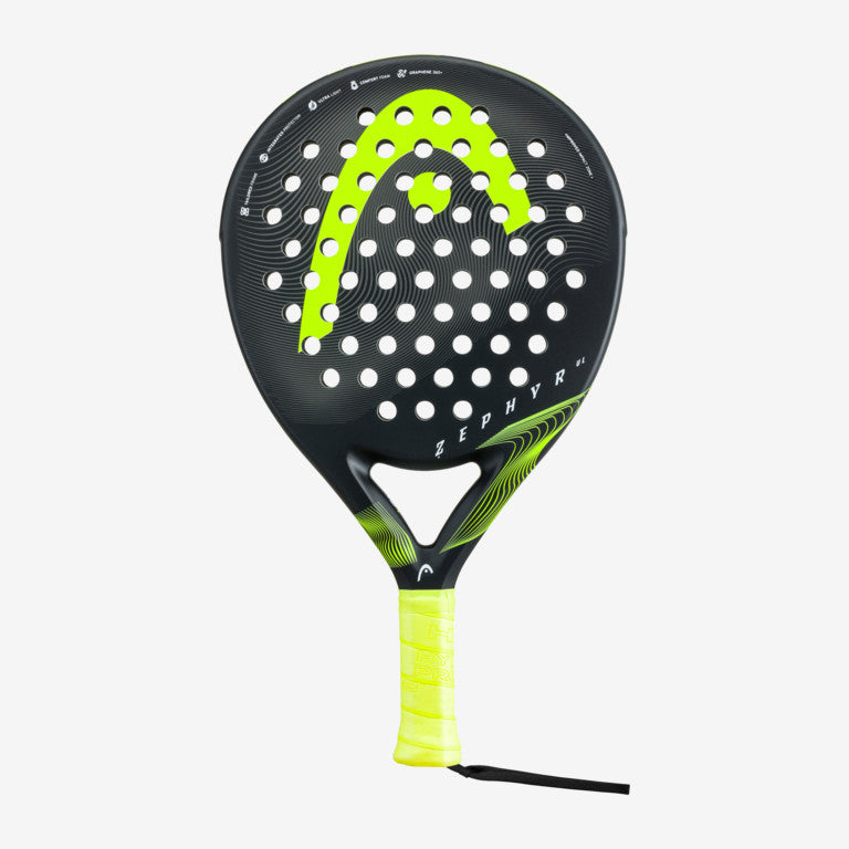 The Head Zephyr UL 2023 Padel Racket in black and yellow colour which is available for sale at GSM Sports.