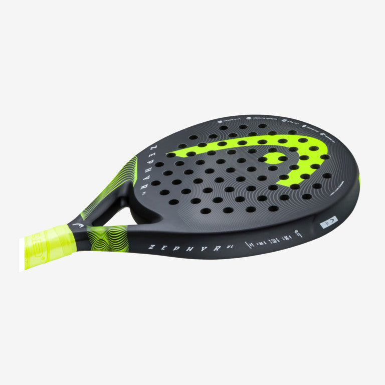 The Head Zephyr UL 2023 Padel Racket in black and yellow colour which is available for sale at GSM Sports.