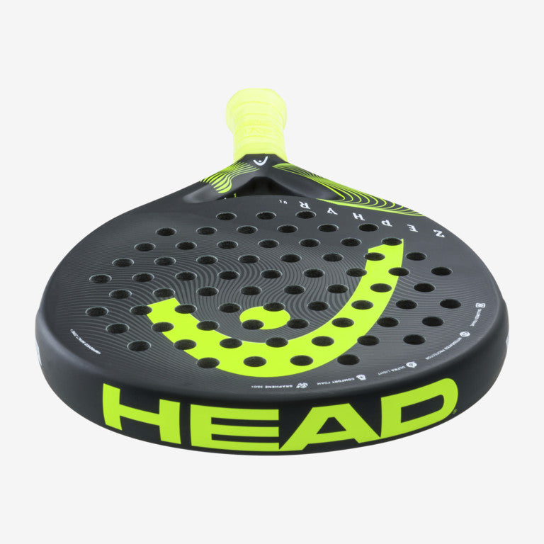 The Head Zephyr UL 2023 Padel Racket in black and yellow colour which is available for sale at GSM Sports.